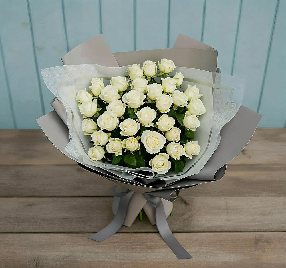 Букет Белоснежная нежность в Величаевском
