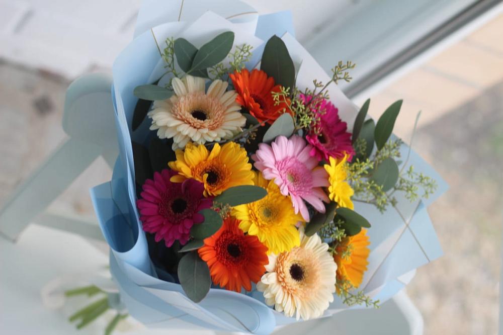 Букет цветов из: Герберы в Величаевском