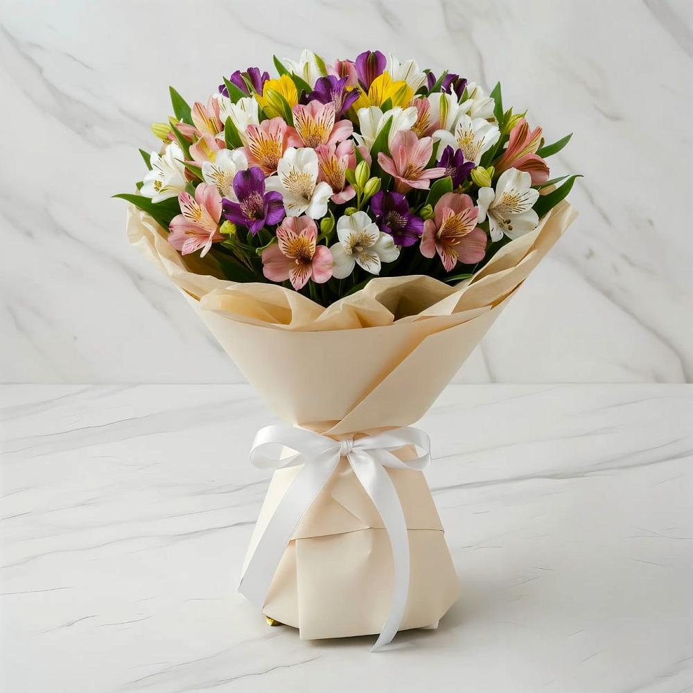 Букет цветов из: Альстромерии в Величаевском