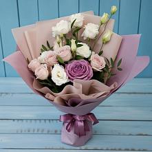 Букет цветов из:  Розы и Лизиантусы #REPLACE_PRED# Величаевском