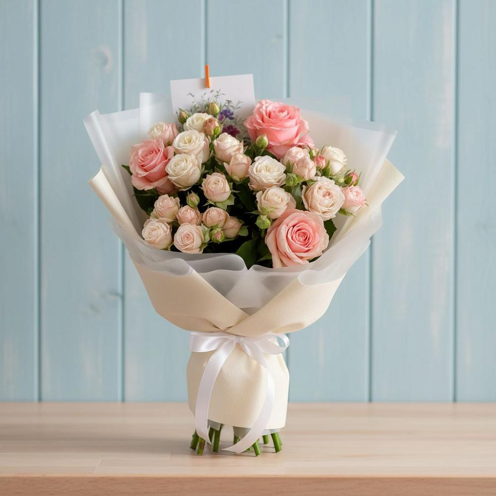 Букет цветов из: Розы в Величаевском