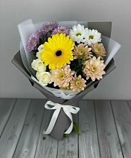Букет цветов из:  Розы, Герберы и Хризантемы в Величаевском