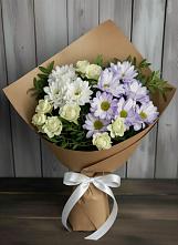 Букет цветов из:  Хризантемы и Розы в Величаевском