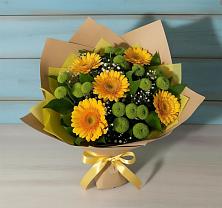 Букет цветов из:  Герберы и Хризантемы #REPLACE_PRED# Величаевском