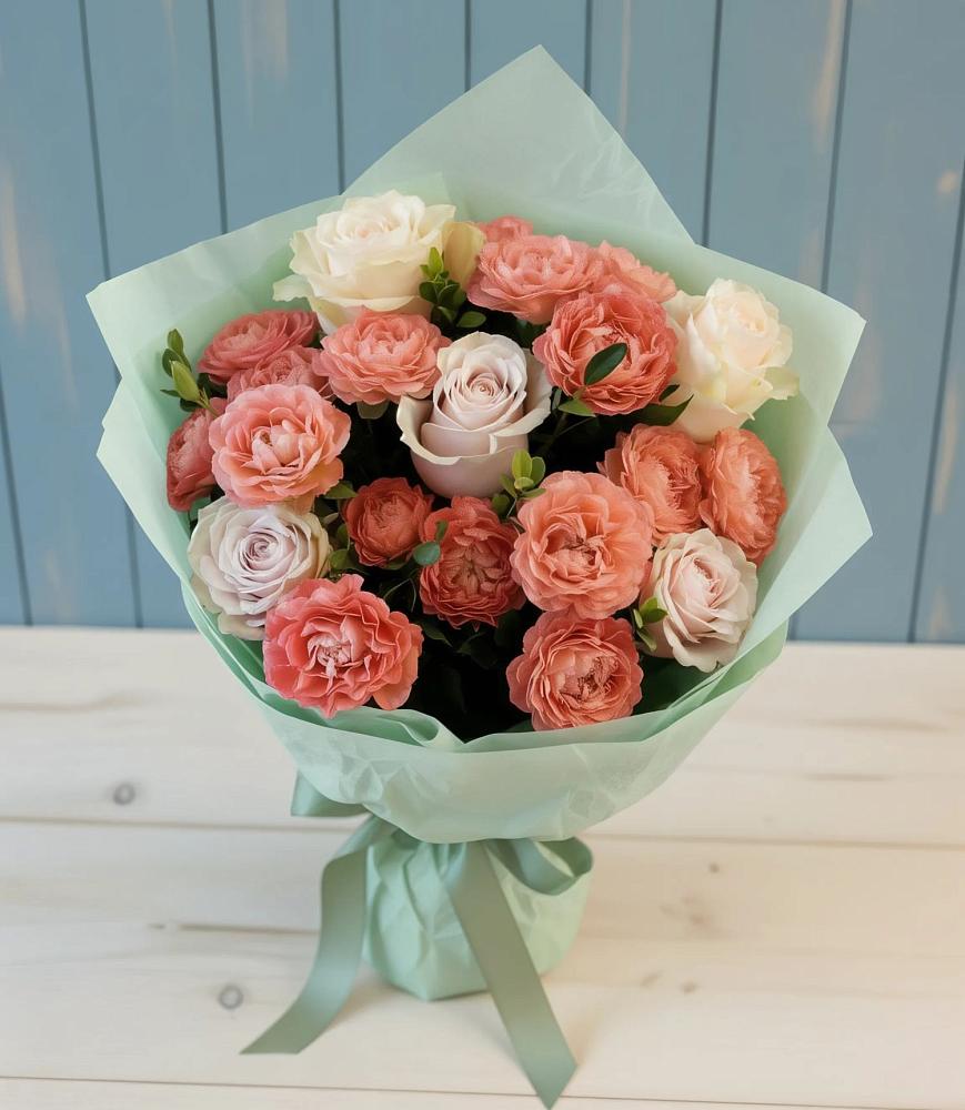 Букет цветов из: Розы в Величаевском