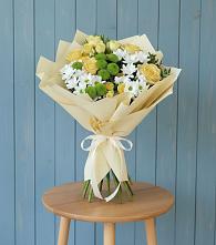 Букет цветов из:  Хризантемы и Розы #REPLACE_PRED# Величаевском