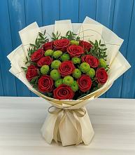 Букет цветов из:  Розы и Хризантемы в Величаевском