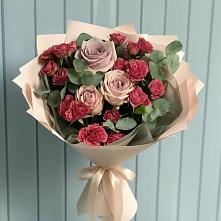 Букет цветов из:  Гвоздики и Розы #REPLACE_PRED# Величаевском
