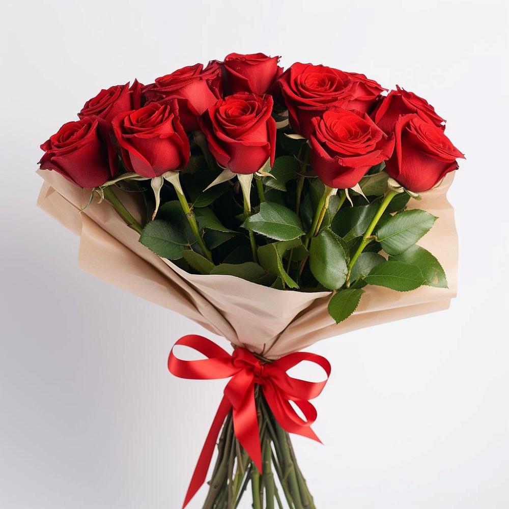 Букет 11 Красных роз Эдлесс Лав в Величаевском